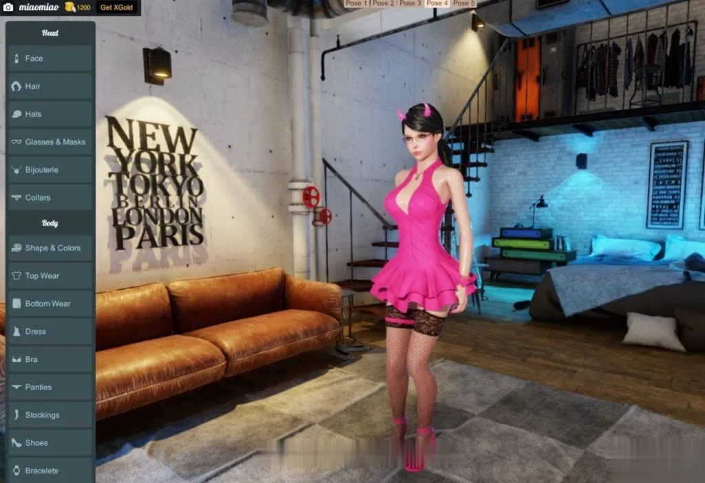 {3D模拟/欧美网游/全动态}3DXChat V2.7 离线破解版{步兵/精美画面/自由}{2.62gb} - 内容配图7