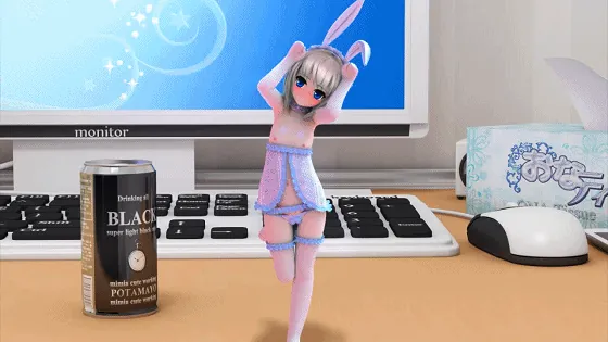 {3DSLG/汉化/全动态}与袖珍手办相伴的日常 完整中文版+提取版{白丝兔耳}{1.22gb} - 内容配图4