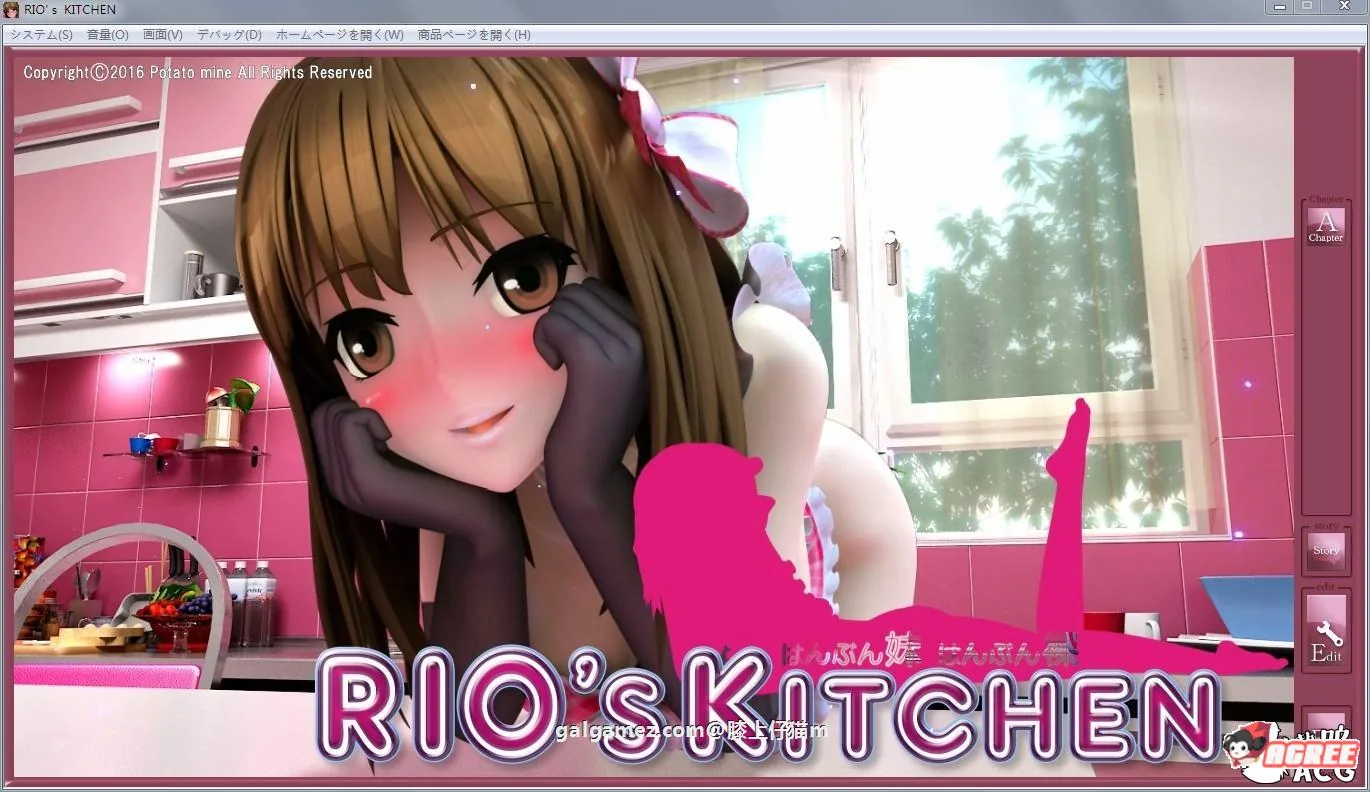 【3D/SLG/全动态】香艳厨房：RIO\’s KITCHEN 正式版+提取视频【黑丝围裙/全CV/4.5G】