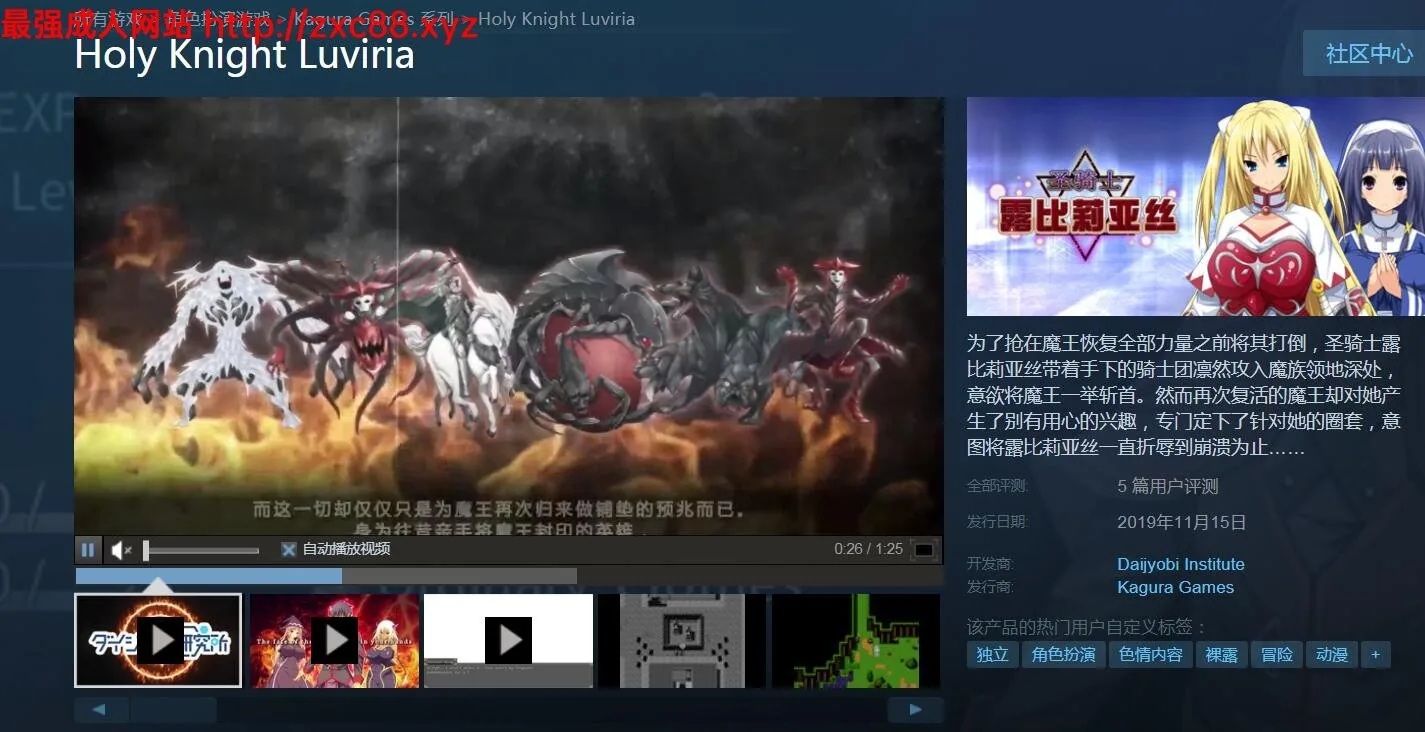 圣骑士露比莉亚丝 STEAM官方中文步兵版/付全动画【2.7G】【全CV】 - 内容配图2