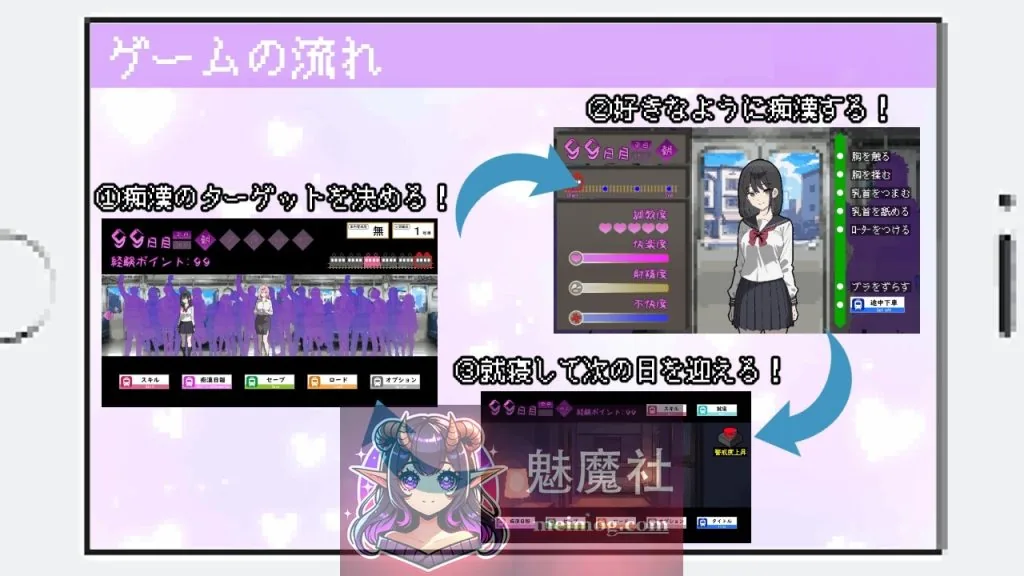 所以我要当痴汉/だから俺は痴漢する Ver1.42 AI汉化版 {PC-SLG游戏} {爆款SLG/汉化/像素动态} {470mb}{微云网盘/直链}