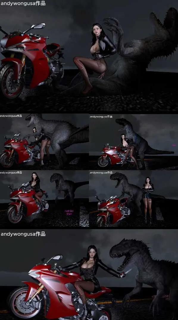 {3D同人动画}andywongusa-被恐龙追赶的都市女郎{289mb-4.55分钟}飞猫+百度