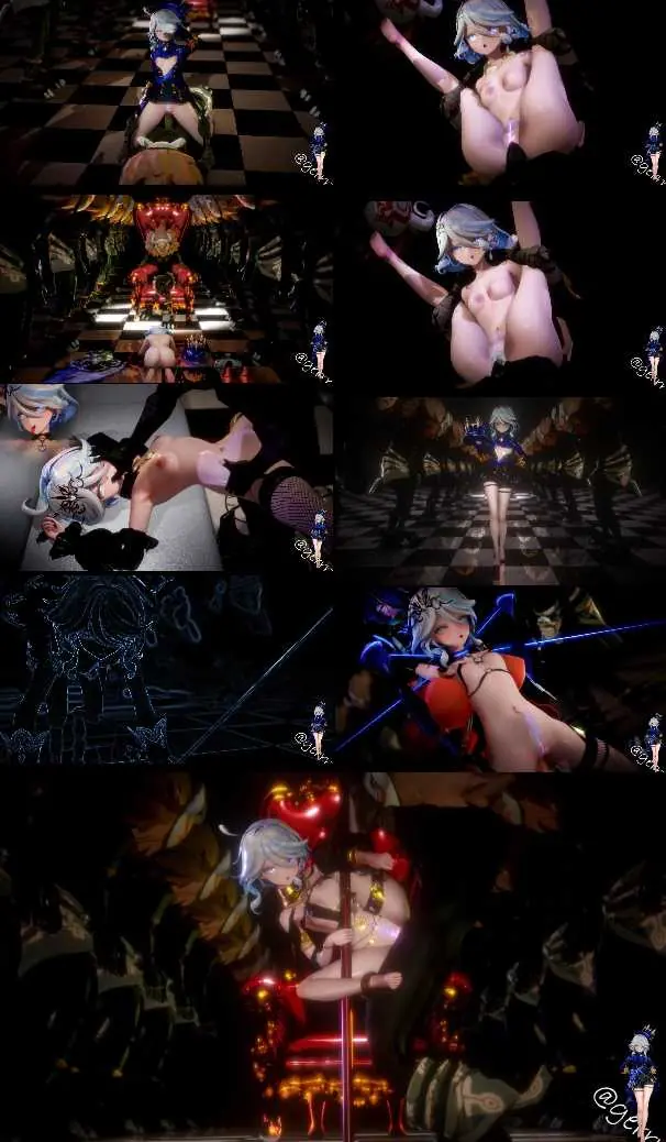 {同人动画}yerrrg-原神-芙宁娜的T台{252mb-4.50分钟}飞猫+百度