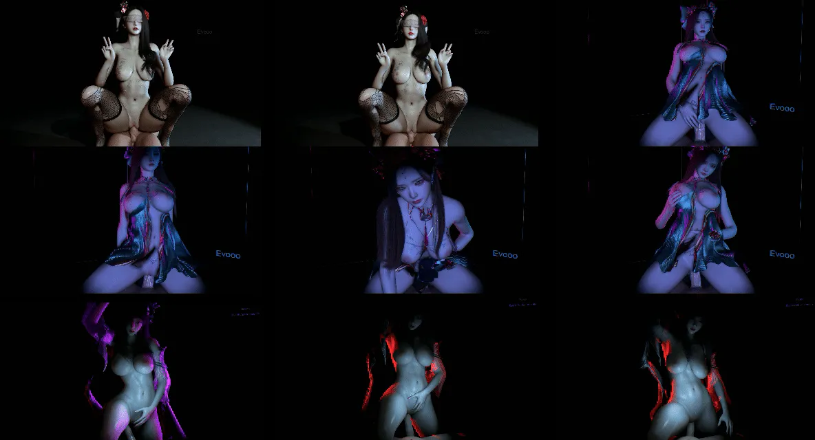 {3D同人动画}evooo：瑾+女菩萨+清漪的骑乘侍奉【3V/608mb-6.32分钟】飞猫+微云