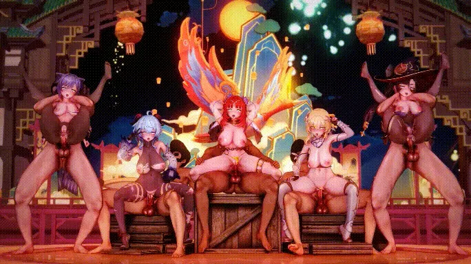 {MMD/Lanzfh/纯啪}原神NTR 海灯节乱交淫趴(差分){1.14g/1080p/飞猫百度}