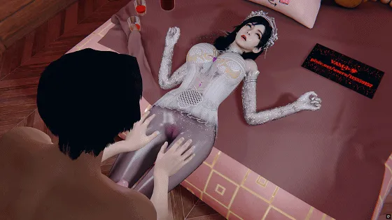 {3D/动态/VAM} 小梦：徐欣婚纱 极品黑丝御姐传教士体位爆肏中出 [930M/FM/WY]