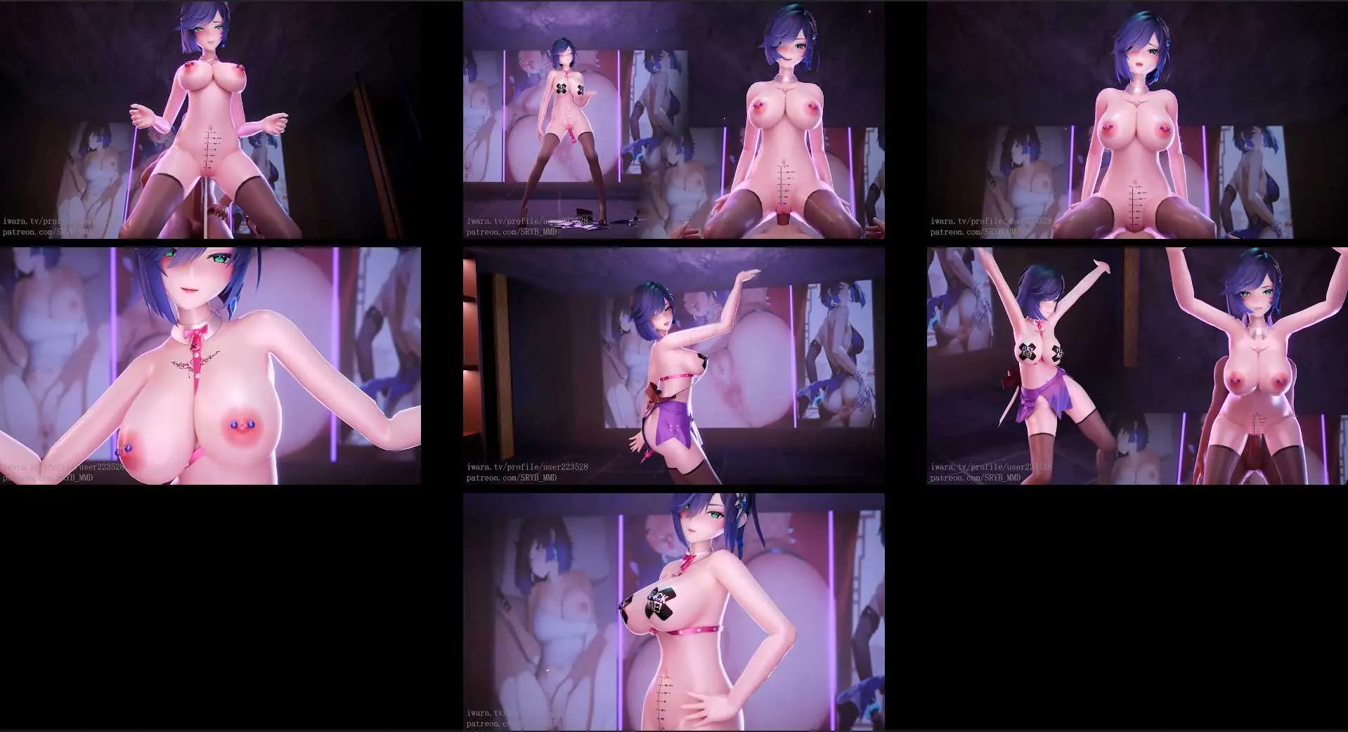 {同人动画}SRYB-原神-夜兰芳华-差分合并【489mb-9.54分钟】飞猫转百度