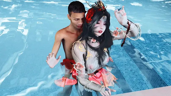 {3D/隐奸/NTR} 牛头人爱好者：古装女友-女帝-泳池NTR 性感女友在泳池内被猥琐男人侵犯中出 [中字] [6.62gb/FM/WY]
