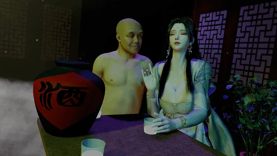 |3D/夫目前犯/NTR| 牛头人爱好：清漪古风酒吧NTR 极品长腿女友被猥琐老头侵犯中出 |3.82gb/FM/WY|