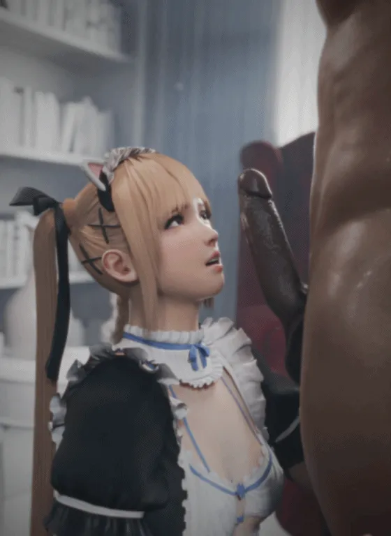 {3D/无修/CV} lewdgazer 6月新作：玛莉萝丝 性感女神女仆装口交侍奉颜射吞精 {674mb/FM/WY}