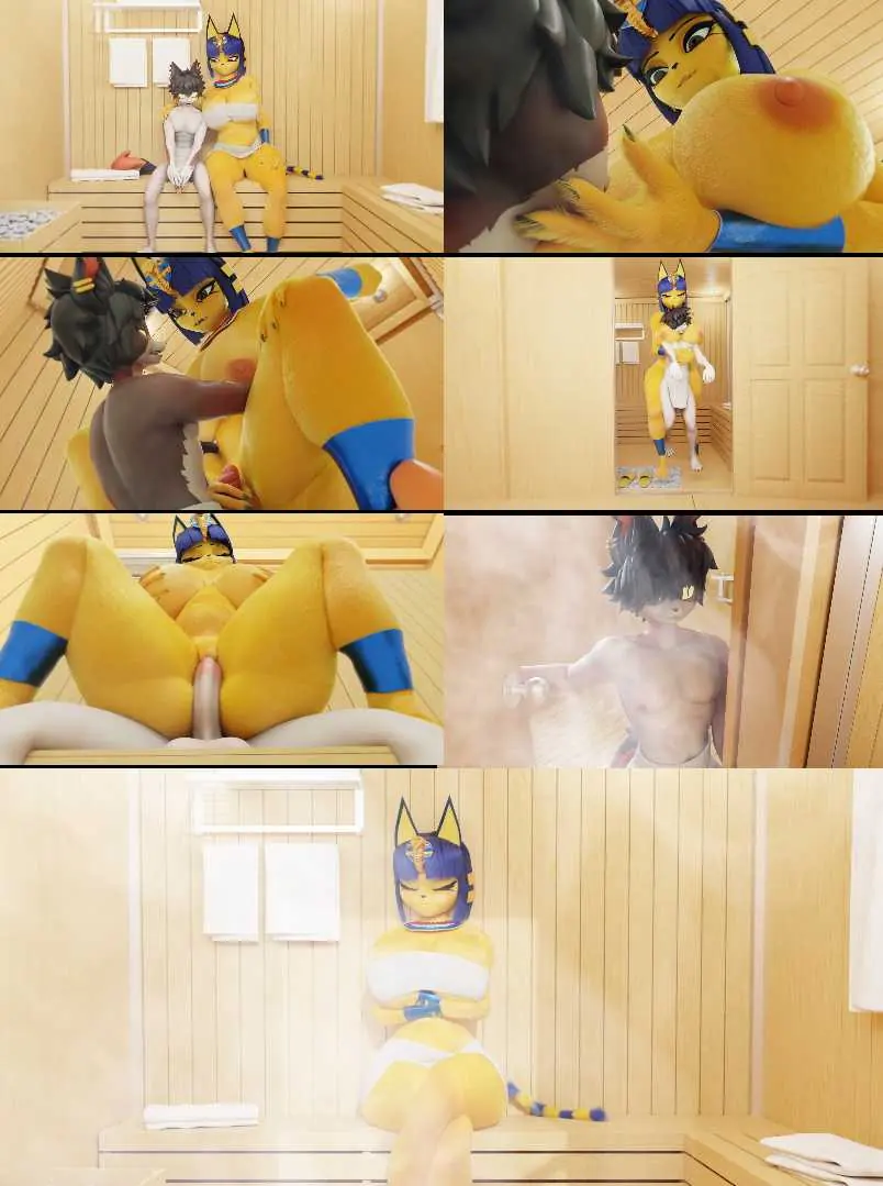 {3D动画}Shwazy3D—埃及猫之桑拿房艳事{289mb-8.05分钟}飞猫+百度