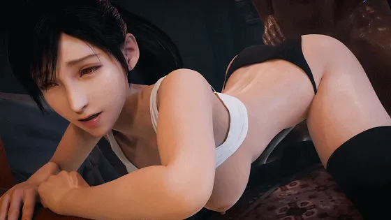 {3D/无修/CV} QOC 9月新作：朱诺+蒂法 性感女神蜜臀水蛇腰狗爬式后入中出 [438mb/FM/WY]