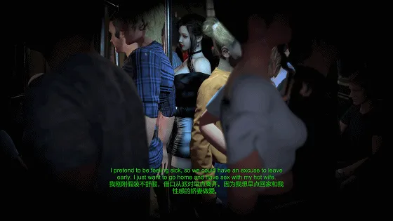 {3D/夫目前犯/NTR} 牛头人爱好者：春姑-地铁NTR 性感黑丝人妻在丈夫面前被电车痴汉侵犯中出 [中字] {2.12gb/FM/WY}