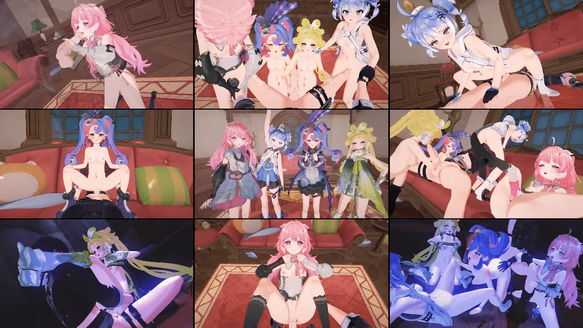 {3D同人动画}INock-鸣潮-4小只的服侍-安可洛可可维里奈釉瑚{299mb-11.34分钟}飞猫+微云