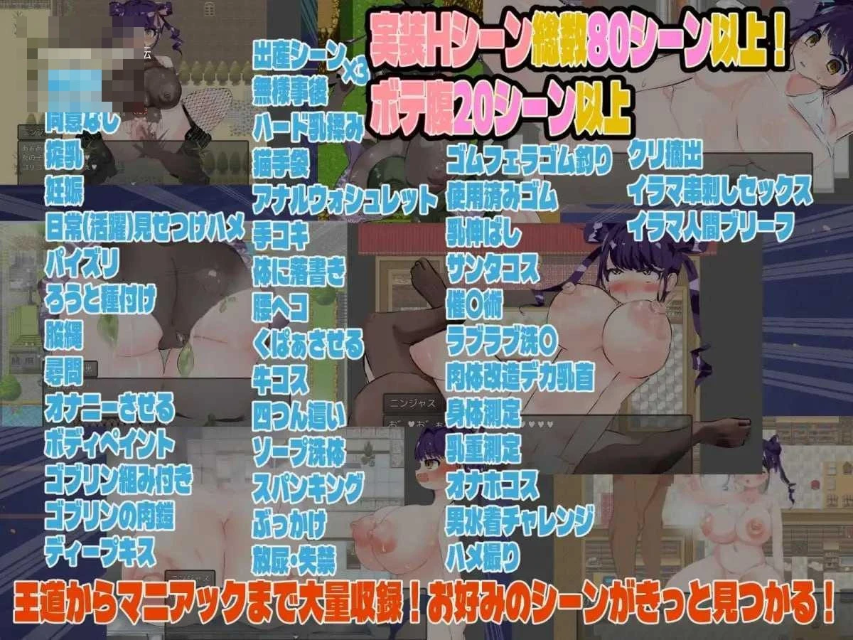 忍者绝不会怀上敌军的孩子！ 【AI汉化】【PC】〔954m〕〔RPG〕〔百度云/FM〕